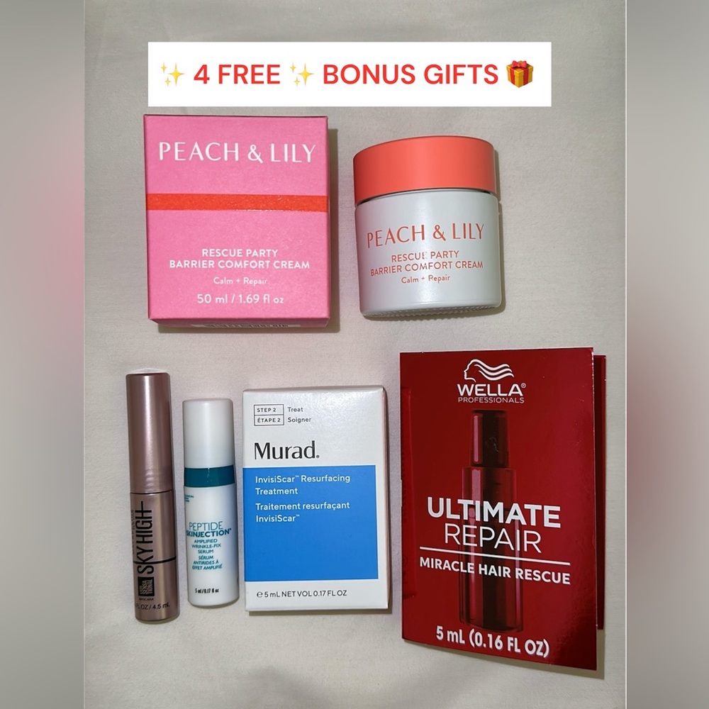 ✨🍑💖NEW PEACH & LILY Rescue Party Barrier
Comfort Cream Full Size + 4 FREE GIFTS🎁